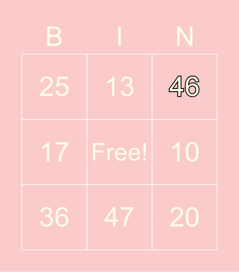 Bingo Card