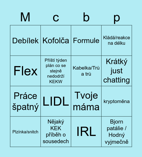 Likango Bingo Card