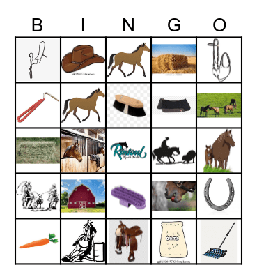 Horses Bingo Card
