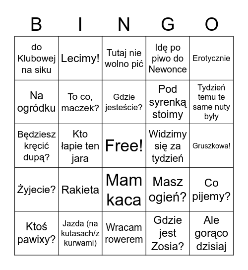 Tarapaciarze bingo Card