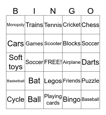 Play Bingo Card