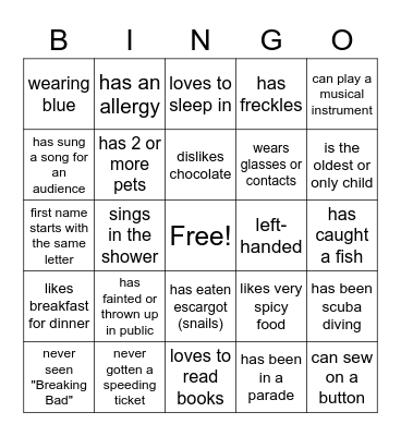 ClearStream Get-to-Know-You BINGO Card