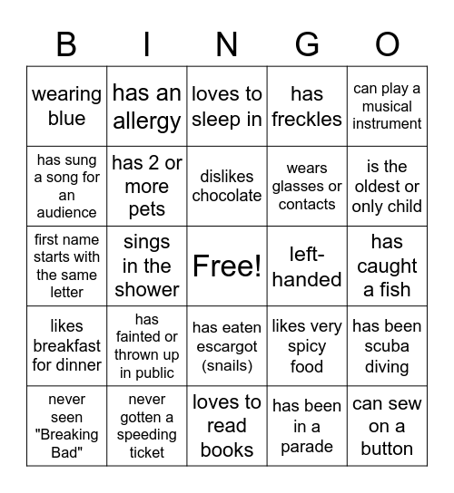 ClearStream Get-to-Know-You BINGO Card
