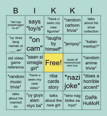 THE CEMBER Bingo Card