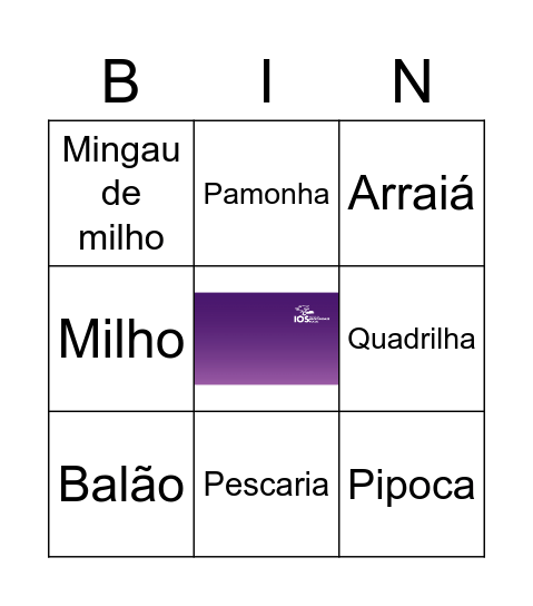 BINGO JULINO: ARRAIÁ IOS Bingo Card