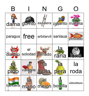 Loteria Mi Pueblito Bingo Card