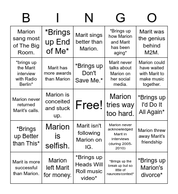 12+ long years...12+ YEARS. Bingo Card