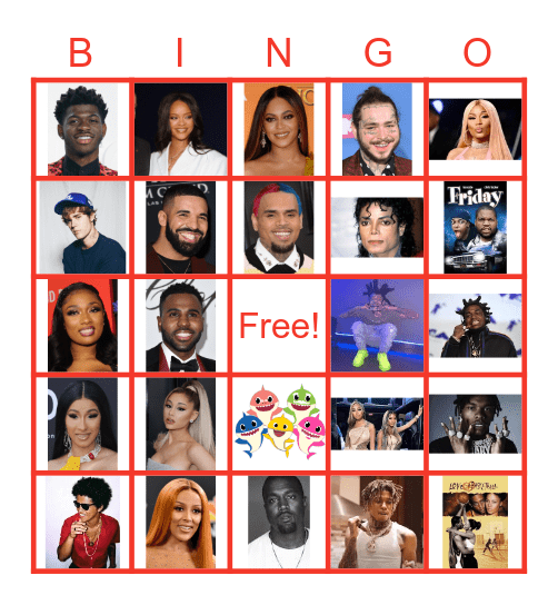 TRAP BINGO Card