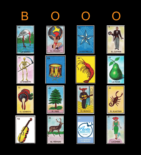 HAUNTED LOTERIA Bingo Card