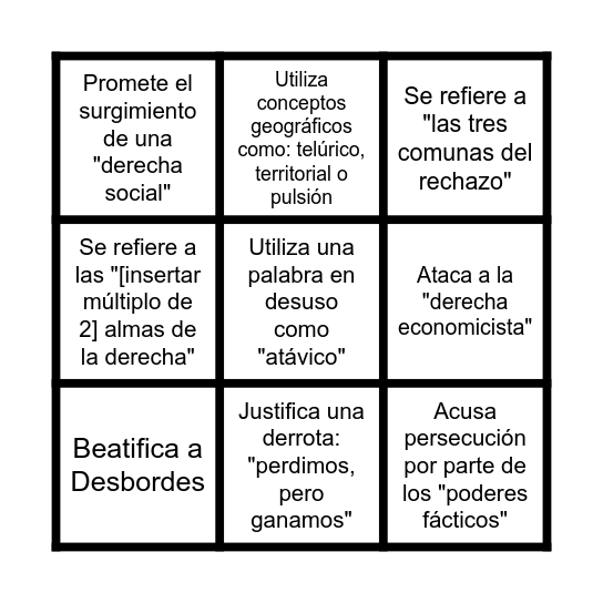 Bingo de Hugo Herrera Bingo Card
