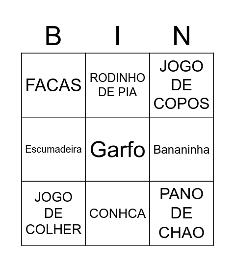 BINGO A&L Bingo Card