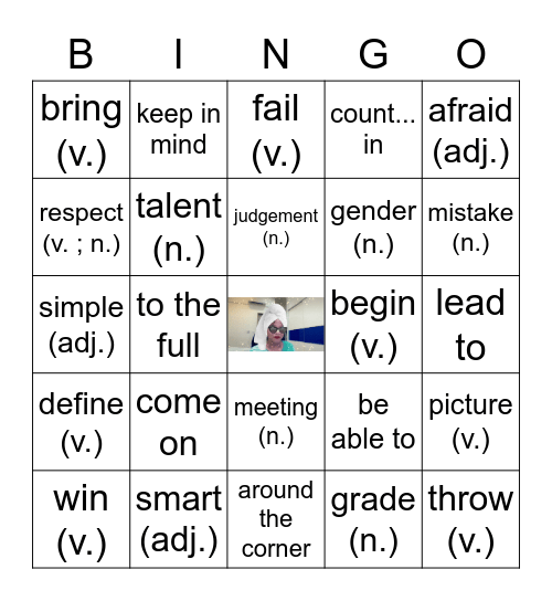 U6 Bingo Card