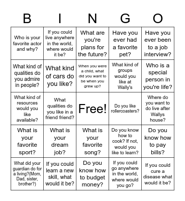 Bingo Card