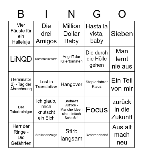 Legal Digital Bingo Card
