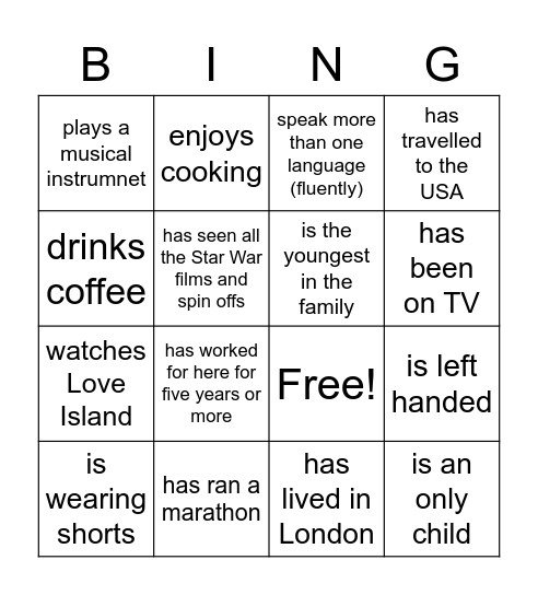 work bingo June 2021 Bingo Card