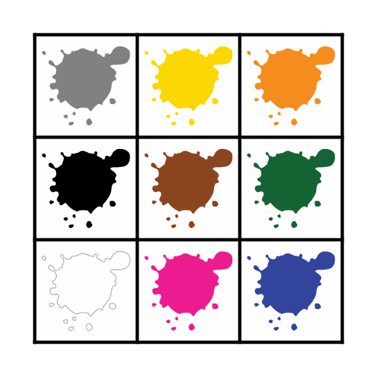 Los Colores Bingo Card