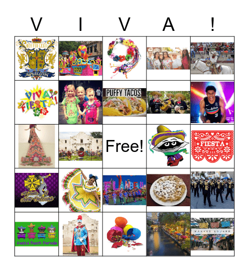 FIESTA SA! Bingo Card