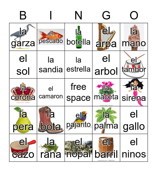 Loteria Mi Pueblito Bingo Card