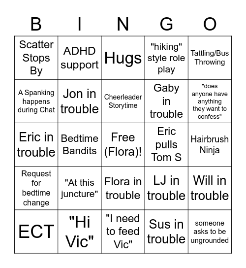 PRPK Bingo Card