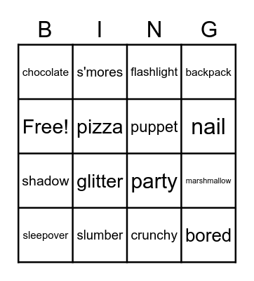 Amelia Bedelia Bingo Card