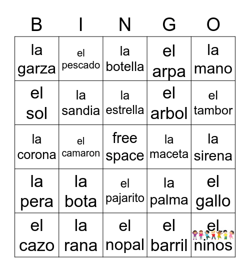 Loteria Mi Pueblito Bingo Card