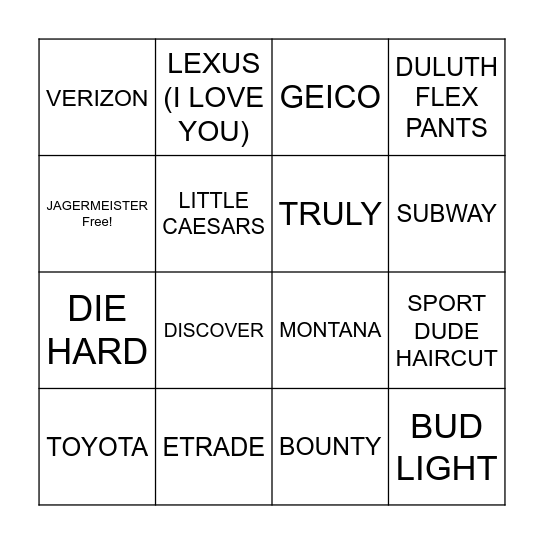 THE STANLEY CUP O' COMMERCE Bingo Card