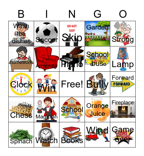 Story Wiz 2-10 Bingo Card