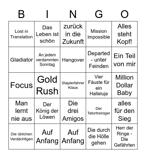 LD BINGO Card