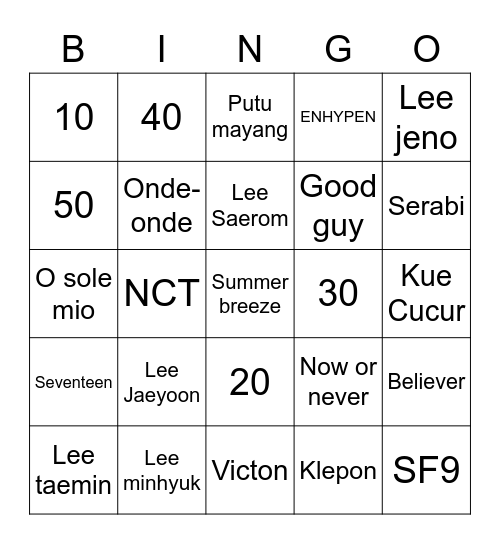 MV93INSEONG Bingo Card
