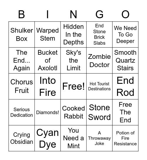 Eret Cult Bingo (Test) Bingo Card