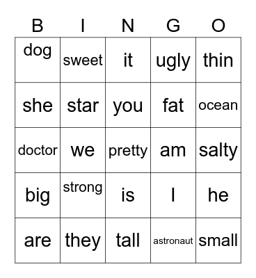 Review! Bingo Card