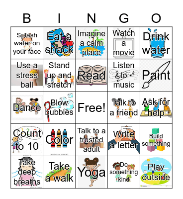 Coping Skills Bingo! Bingo Card