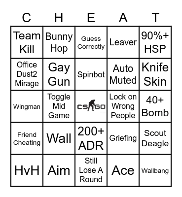 CS:GO Overwatch Bingo Card