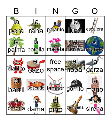 Loteria Mi Pueblito Bingo Card