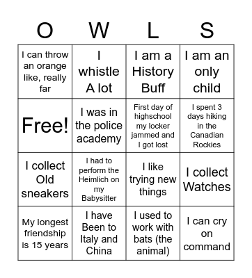 THE PARLIAMENT Bingo Card