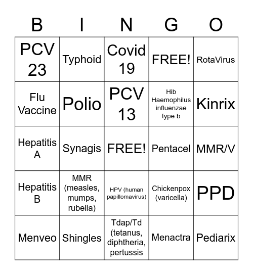 Nursing FreBINGO! Bingo Card