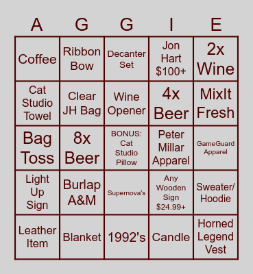 July Sales Competition Bingo Card