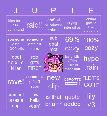 4K Followers Celebration! Bingo Card