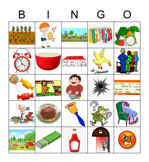 VER Vocab Bingo 7/2 Bingo Card