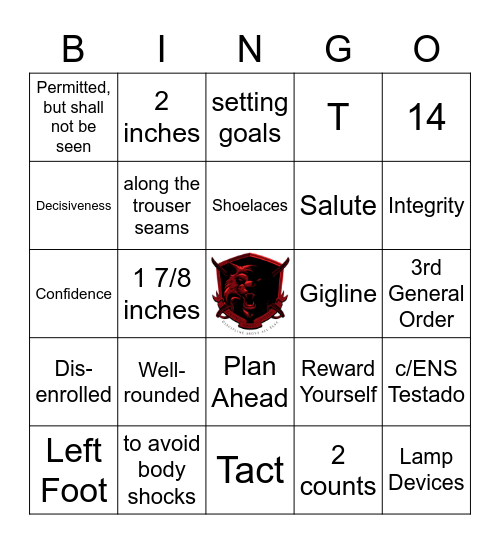 Summer Drill Bingo Card