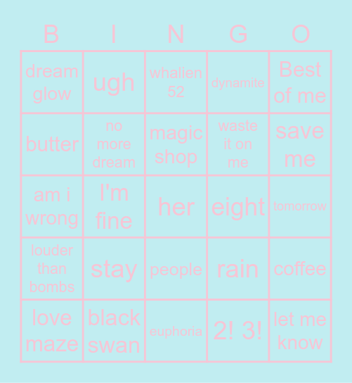 britt's blackout bingo 3-7-21 Bingo Card