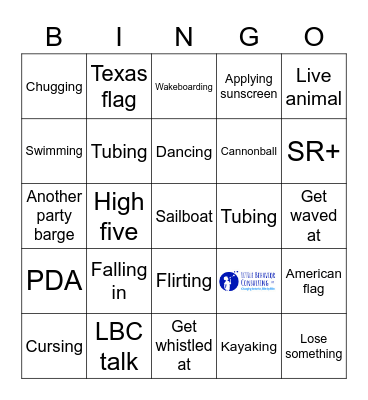LBC's Boat Behavior BINGO Card