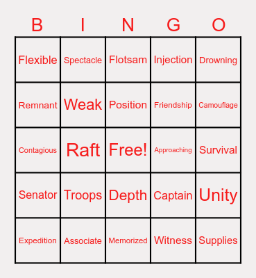 Untitled Bingo #1 Bingo Card