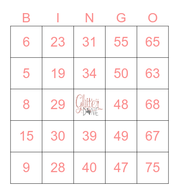 July 2021 BINGO Card