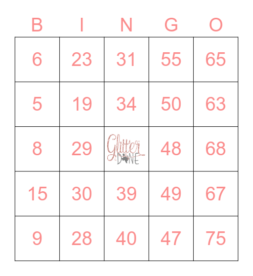 July 2021 BINGO Card