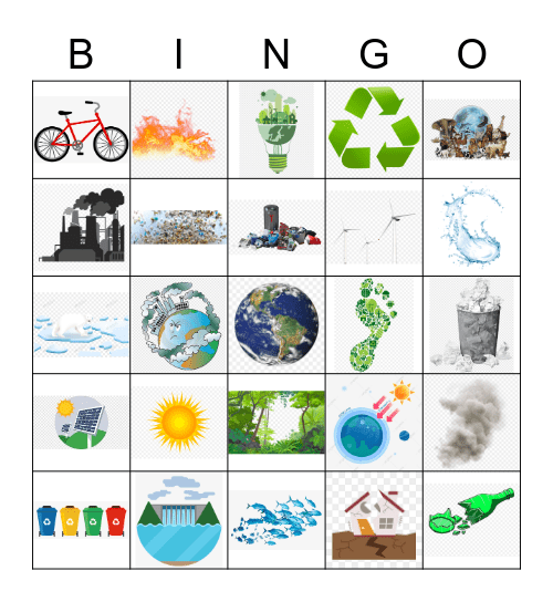 Environmental Bingo Card
