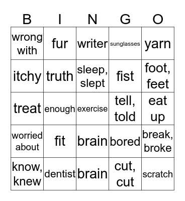 FIT AND WELL Bingo Card