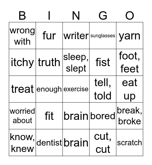 FIT AND WELL Bingo Card