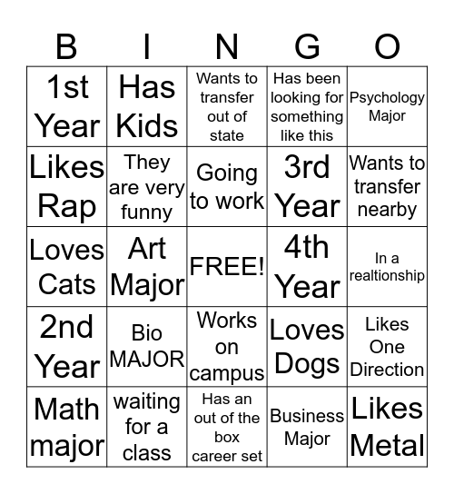 Scavenglism Inward Bingo Card