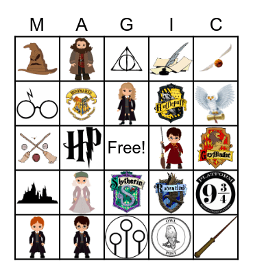 Harry Potter Bingo Card